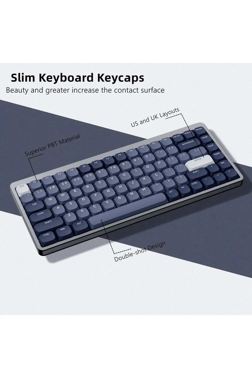 Slim-Profil Gaming-Keycaps