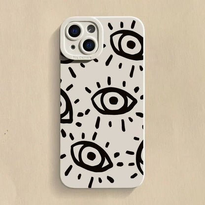 Frendorf | Augen Bedruckte Silikon iPhone Stoßfeste Hülle