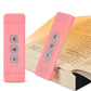 Clip-on Buchlicht, USB wiederaufladbares Leselicht mit Timer, tragbares LED-Lesezeichenlicht für Nachttisch & Schreibtisch