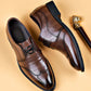 Frendorf | Herren Leder Schuhe Stilvolle Herren Schuhe Spitz Oxford Hochzeit Leder Herren Dress Schuhe Gentleman Büro Mann Schuh