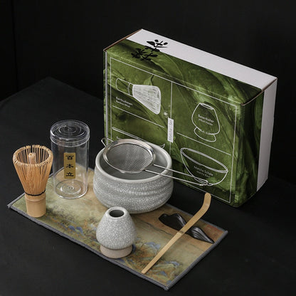 Japanischer Matcha, geeignet zum Bürsten einer Schüssel Tee, Schneebesen, Keramik-Ei-Schläger, Matcha für japanische Teezeremonie, Tee-Set manuell