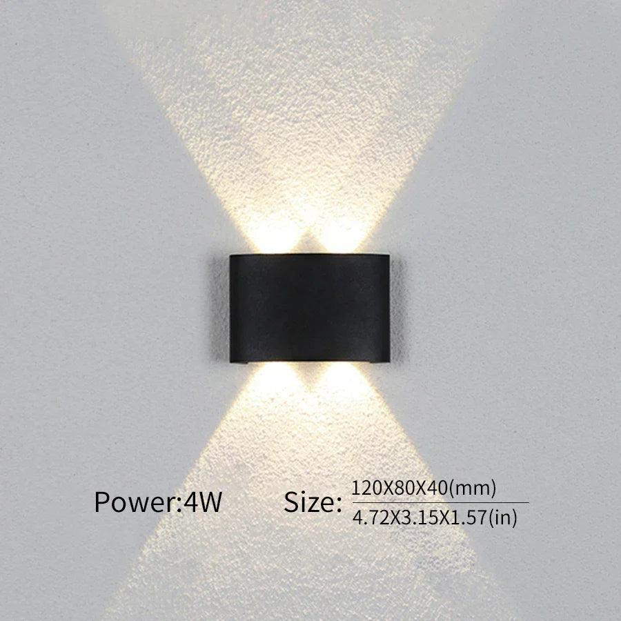Moderne Beleuchtung, Innen- oder Außenbereich: Die vielseitige LED-Wandleuchte