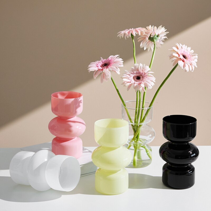 Glas Tier Vase - Mehrfarben