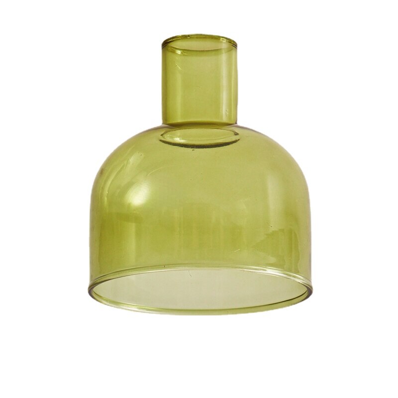 Farbenfroher Glas-Teelichthalter