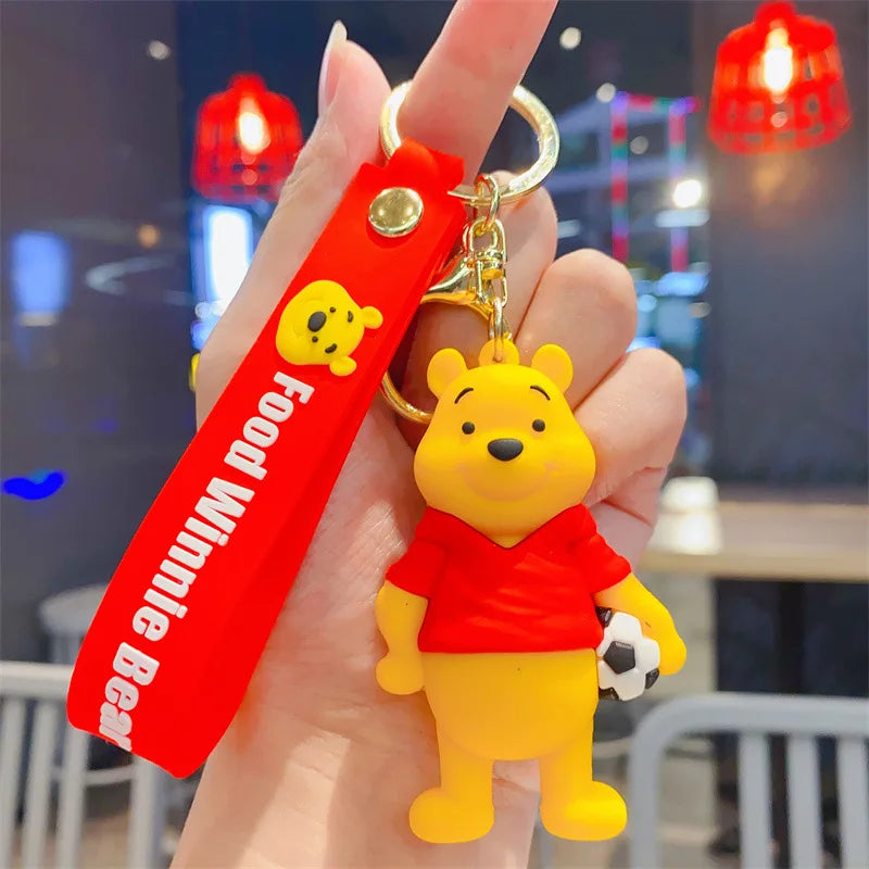 Anime Disney Schlüsselanhänger - Süßer Mickey Mouse, Minnie, Lilo und Stitch Cartoon Schlüsselring, Ornament und Autoanhänger, Perfekte Geschenke für Kinder