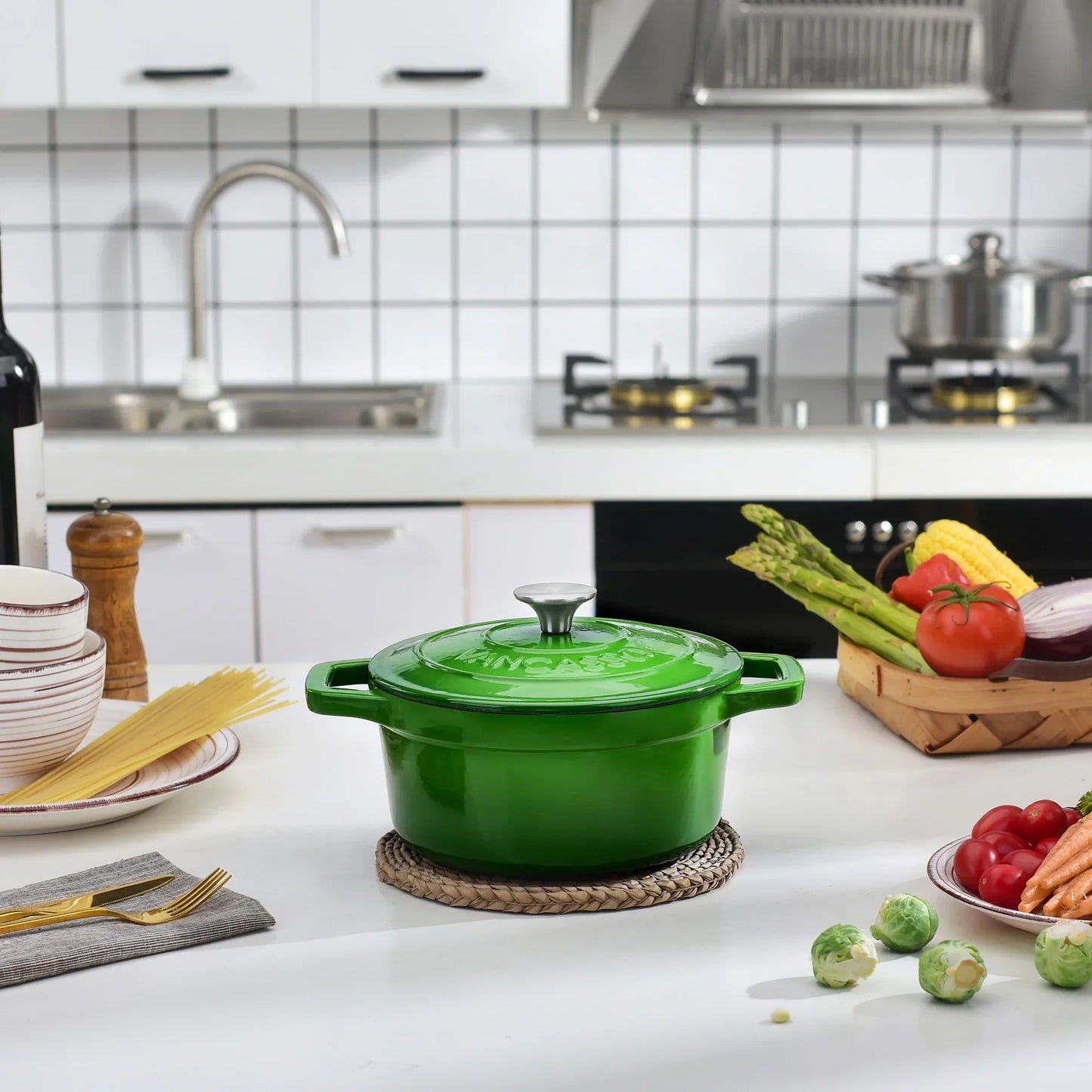 Frendorf | 4L Gusseisen Suppentopf mit Deckel