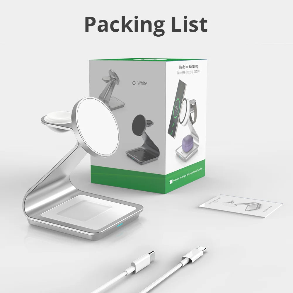 Frendorf | 3-in-1 Schnellladegerät für Samsung Galaxy & Uhr