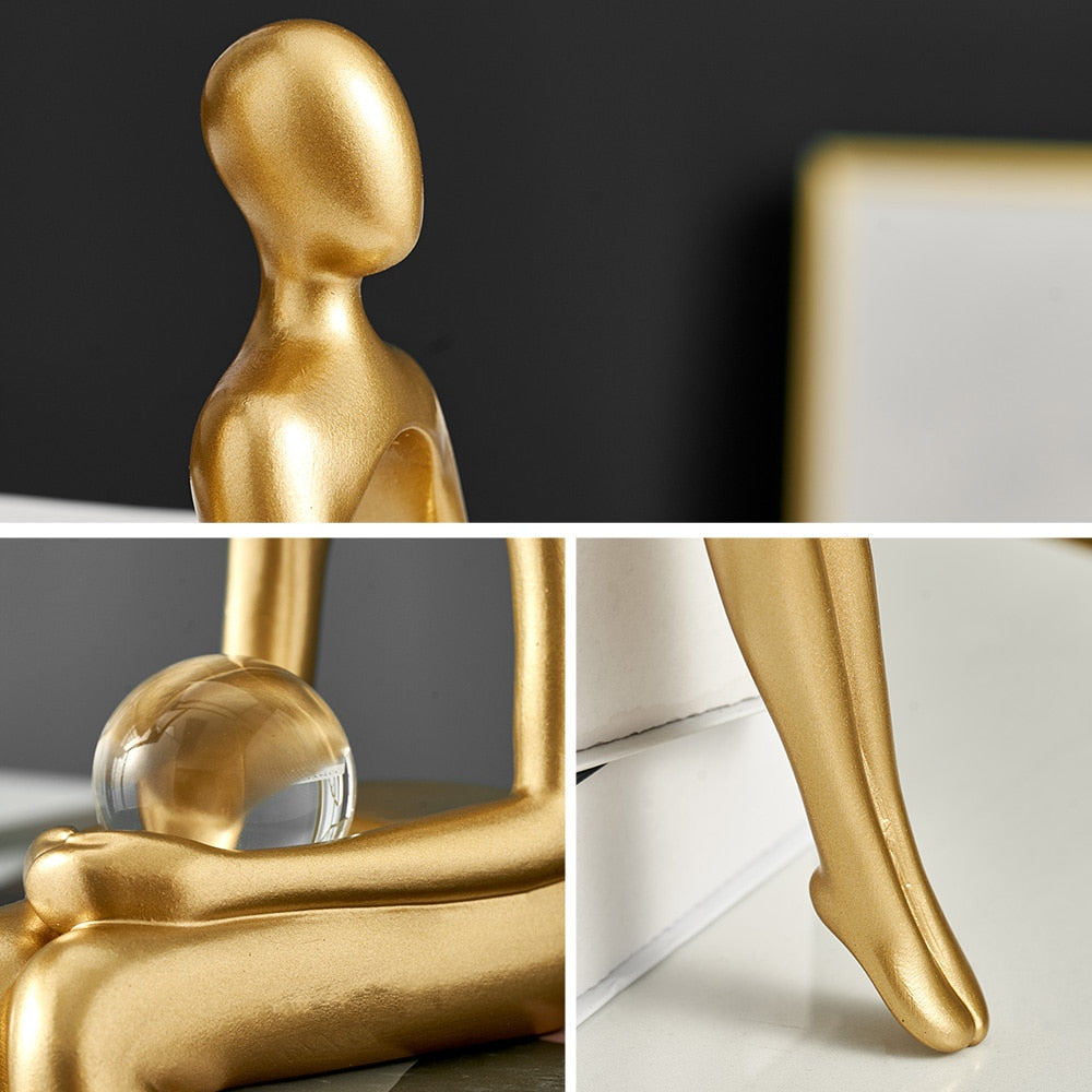Moderne Figurinen Abstrakte Wohnkultur Skulptur