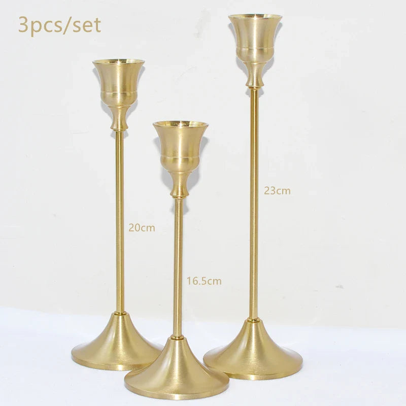 Nordic Stil Metall Kerzenhalter Einfache Schwarz Goldene Hochzeit Dekoration Bar Party Wohnzimmer Dekor Home Dekor Kerzenhalter