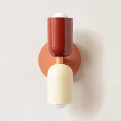 Nordic LED Wall Lamp Modern Minimalist Cream Double Head Lights For Living Room Bedroom Besides Study Indoor Decoration Fixture