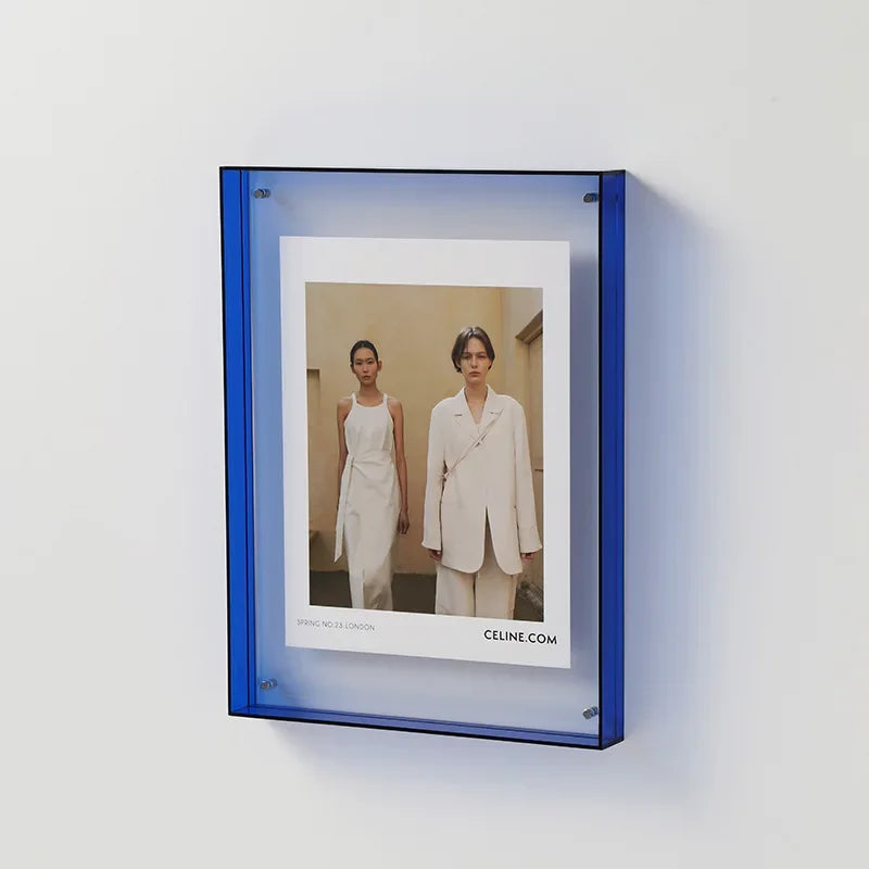 Frendorf | FrameLuxe Doppelseitiger Acrylfoto-Rahmen | Transparent & Modern | Magnetisch | Ideal für Zuhause & Büro