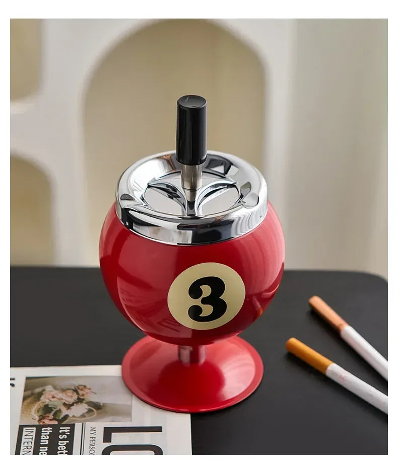 Metall Billard Aschenbecher