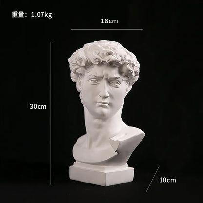 Europäische Wohnkultur David Kopf ResinStatuen Statuen Wohnkultur Moderne abstrakte Kunst Büste Skulptur Kunst Skizze Praxis