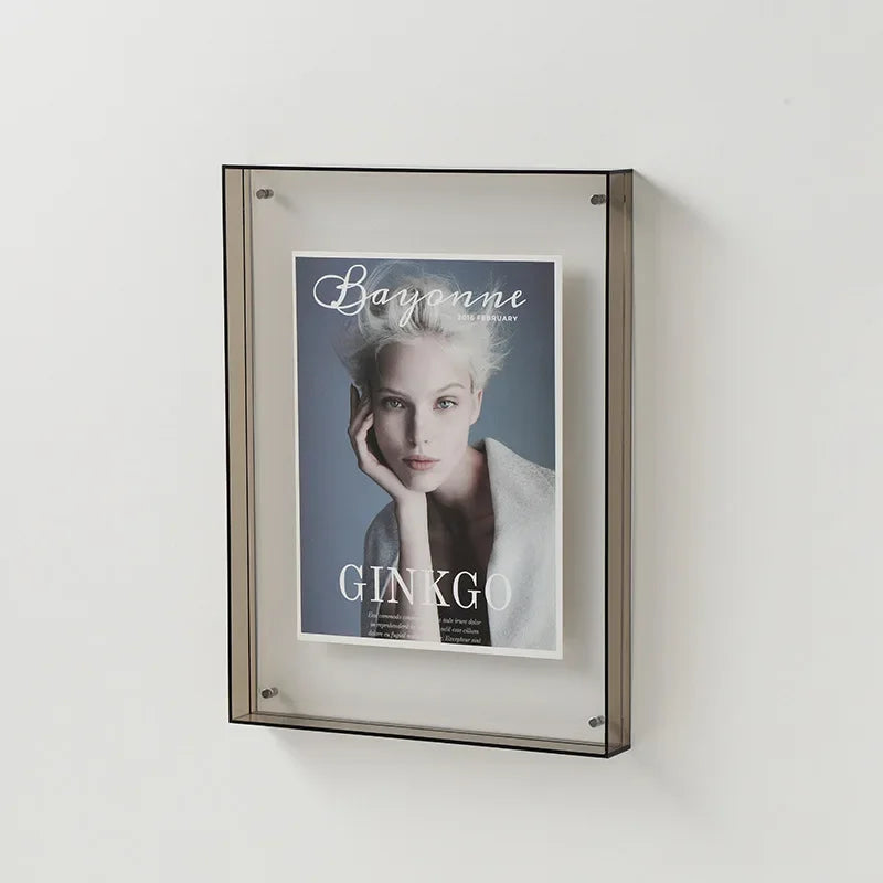 Frendorf | FrameLuxe Doppelseitiger Acrylfoto-Rahmen | Transparent & Modern | Magnetisch | Ideal für Zuhause & Büro