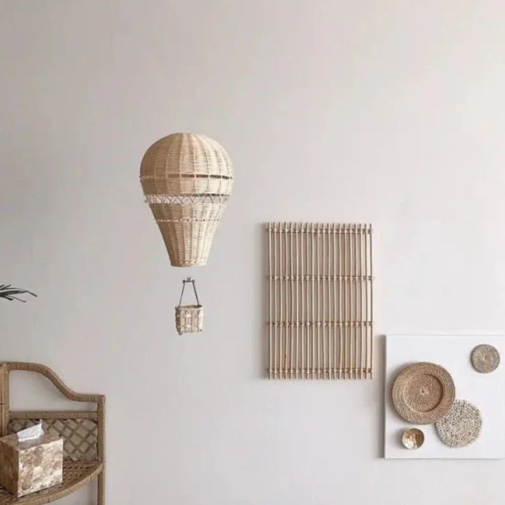 Handgefertigtes Rattan Woven Luftballon Mobile Ornament