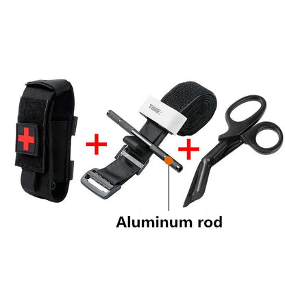 Militärisches taktisches Erste-Hilfe-Rotationsdruck-CAT-Aluminiumstab-Tourniquet - Essentielles Wandern, Camping, Überlebensausrüstung für Molle-Rettung