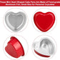 50 Stück 100 ml Aluminium Puddingbecher aus Alufolie mit Deckel - Herzförmige Einweg Mini Mousse Cupcake Behälter Backformen