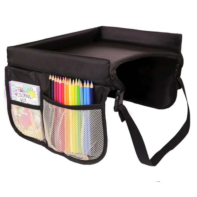 Frendorf | Auto-Spieltablett für Kinder mit Seitentaschen – Reiseorganisator TripTab