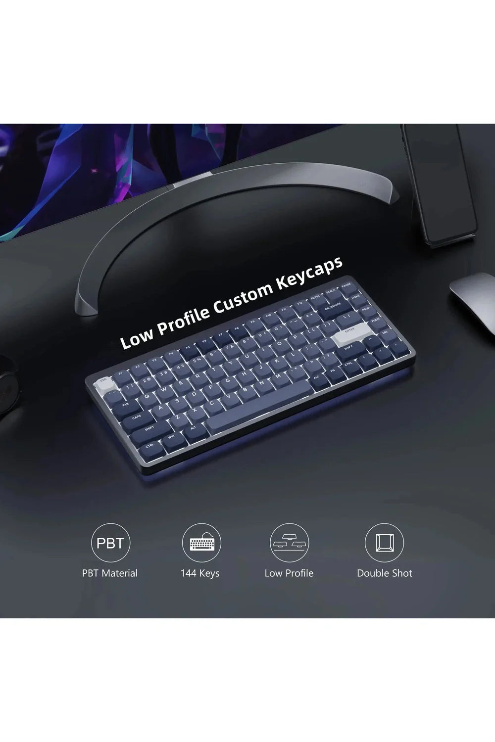 Slim-Profil Gaming-Keycaps