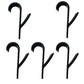 Vielseitige Küchen- & Badezimmerhaken Clips Stauraumregal - Weißer klarer Haken für Handtuchheizkörper, Kleidung, Schals, Haken und mehr
