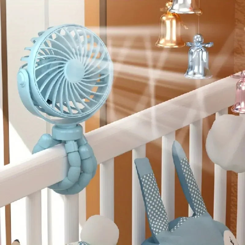 Frendorf | Breziona Mini-Ventilator | 360° Drehbar | USB & Akku | 3 Stufen | Ultrakompakt