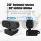 Full HD 1080P Webcam | Flexibel Drehbar | Eingebautes Mikrofon | USB Plug & Play