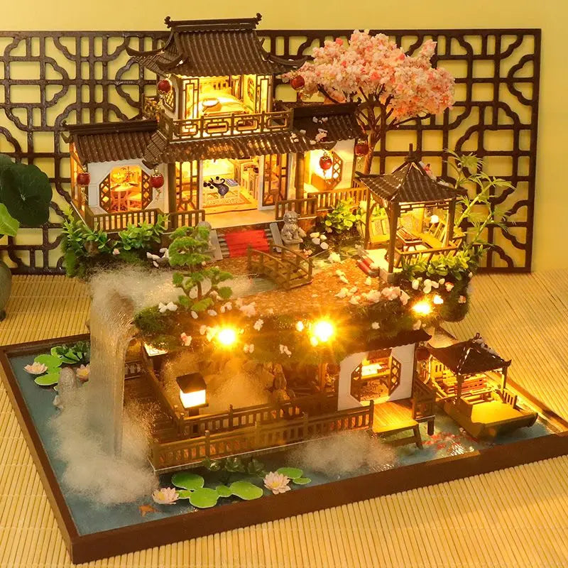 Frendorf | DIY Holz Chinesisches Antikes Casa Miniatur Gebäude Kit