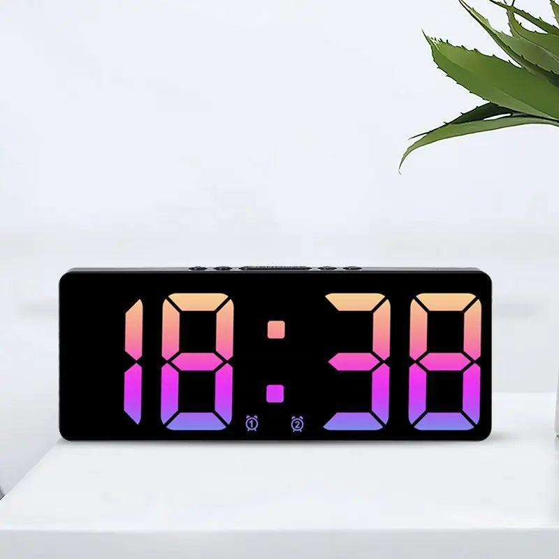 Frendorf | VoiceSnooze LED Wecker mit Sprachsteuerung | Stiller Nachtmodus | Modernes Design