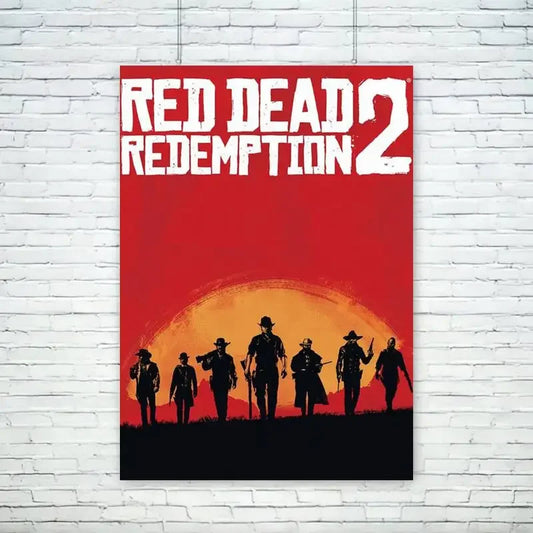 Game R-Red Dead Redemptions 2 POSTER Wall Pictures For Living Room Fall Decor