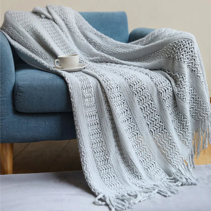 Sofa Wurfdecke mit Quasten Nap