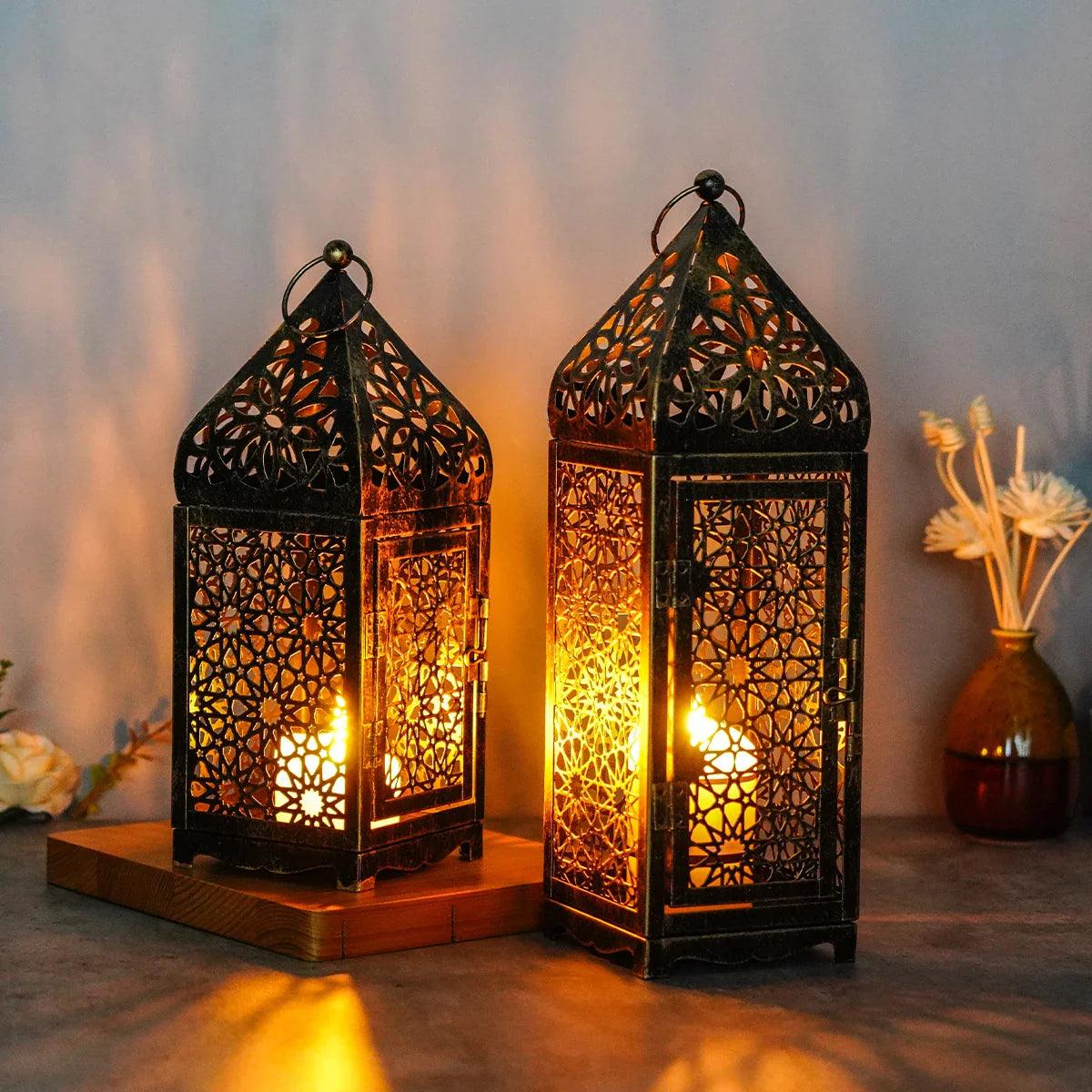 Mystique Orientalische Laterne - Vintage Windlicht Kerzenhalter
