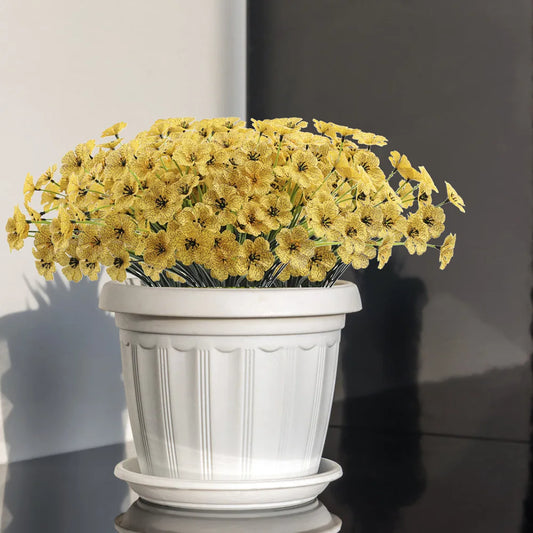 Frendorf | 2/6/10 Bundles Außen Künstliche Blumen – UV Beständige Falsche Seide Blumen für Garten, Veranda und Außen Dekor