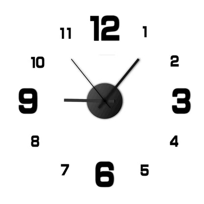 Kreative rahmenlose Wanduhr
