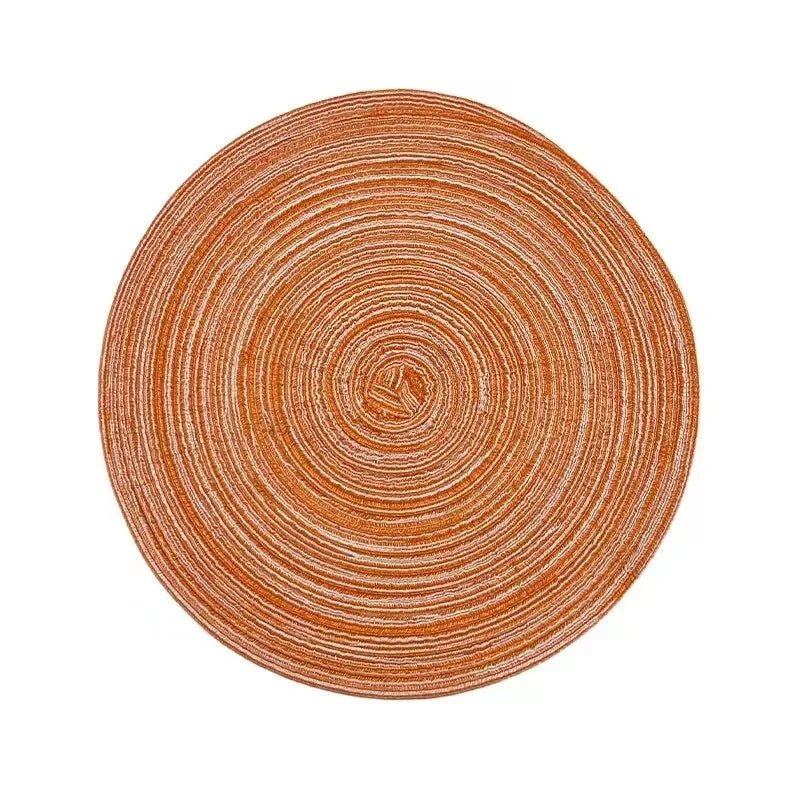 Placemats for Dining Table 1 PC,Heat-Resistant Placemats Stain Resistant Anti-Skid Washable PVC Woven Vinyl Tableware Mat,INS