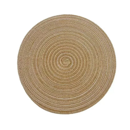 Placemats for Dining Table 1 PC,Heat-Resistant Placemats Stain Resistant Anti-Skid Washable PVC Woven Vinyl Tableware Mat,INS