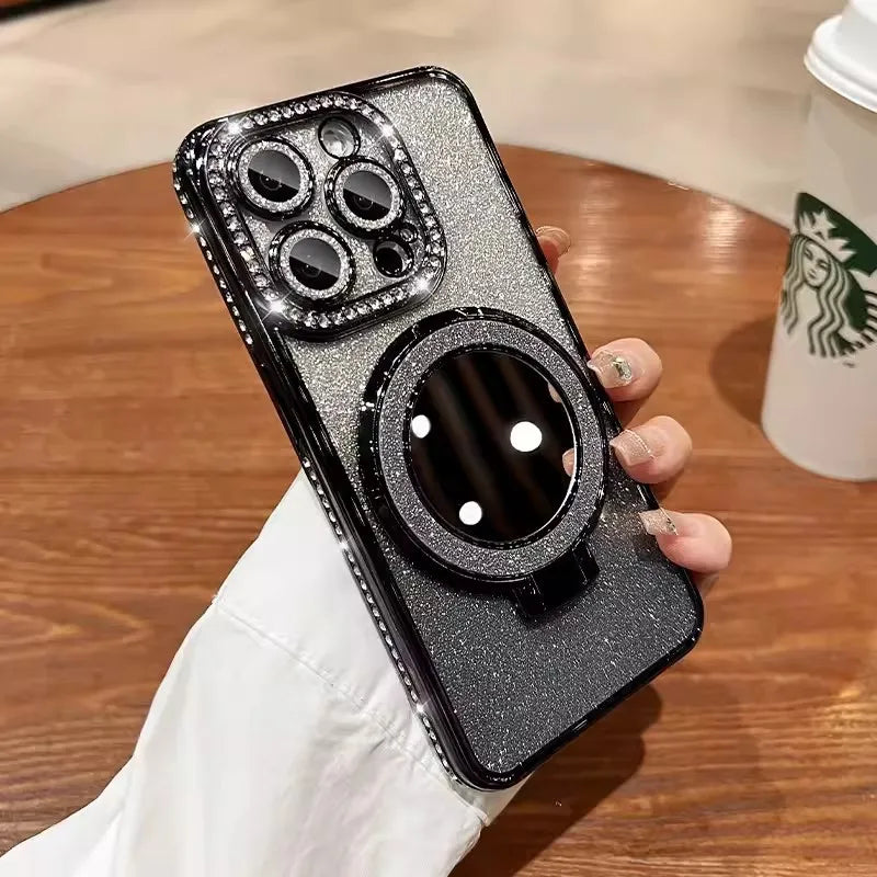 Frendorf | Diamond Glitter iPhone Magsafe Clear Case