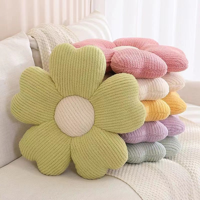 Fluffy Kleeblumen Kissen