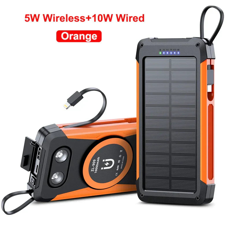 Frendorf | SolarMax Charge | Powerbank mit Solarpanel | Magnetisches Wireless Charging