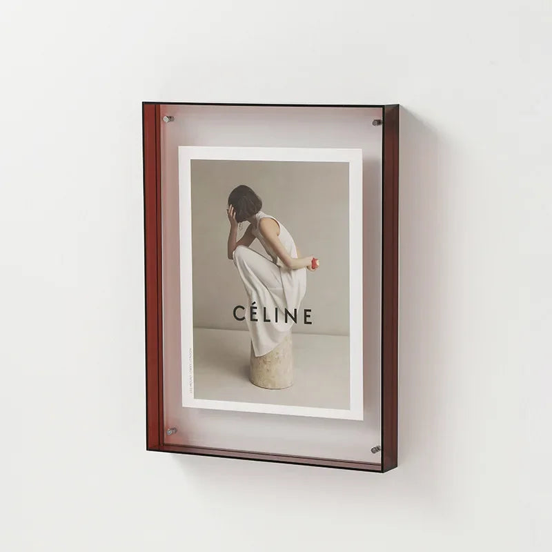 Frendorf | FrameLuxe Doppelseitiger Acrylfoto-Rahmen | Transparent & Modern | Magnetisch | Ideal für Zuhause & Büro
