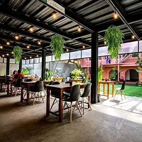 Frendorf | 2 Stück künstliche hängende Bostonfarn Pflanzen – UV-beständige künstliche Grünpflanzenranken für Innen/Außen – 33,5 Zoll lebensechte dekorative hängende Pflanzen für Wohn-, Garten- und Terrassendekoration