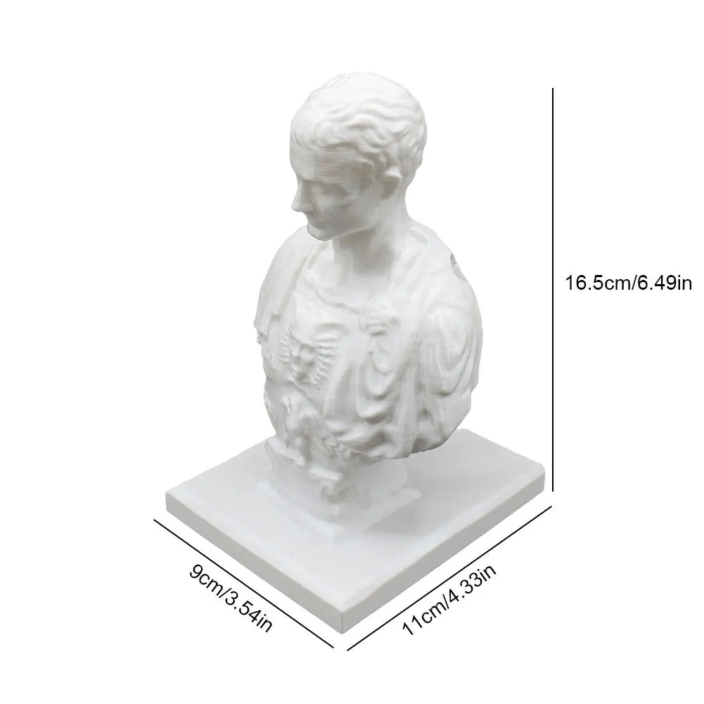 Julius Caesar Statue Stifthalter Kreative Schreibtisch Stifthalter Dekorativer Stifthalter Organizer Bleistiftbehälter für Schreibtisch
