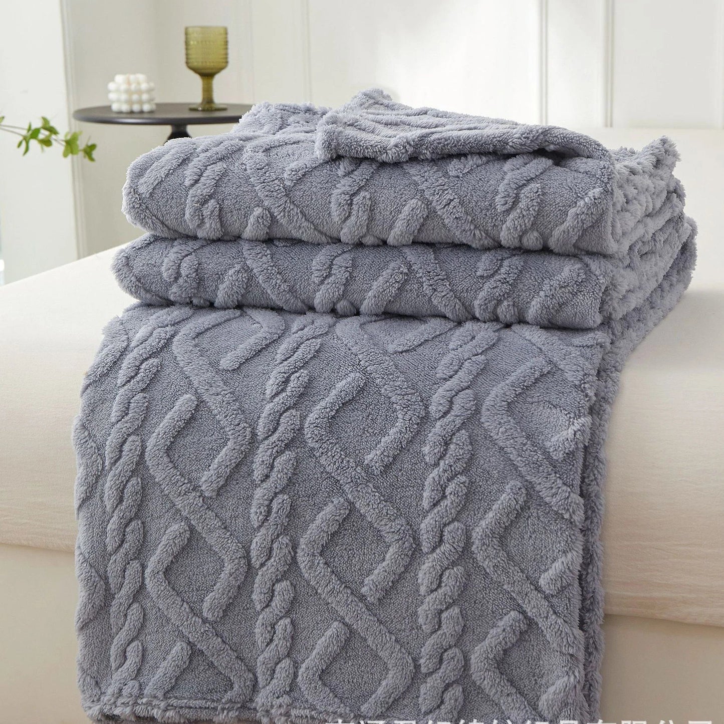 Dicke Fleece Warme Decke