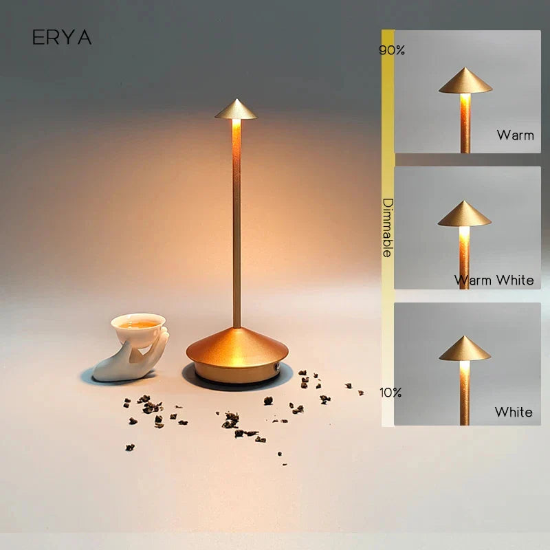 Wiederaufladbare Tischlampe Kreative Esszimmer Touch Led Pina pro Tischlampe Hotel Bar Kaffee Schreibtischlampe Dekorative Schreibtischlampe