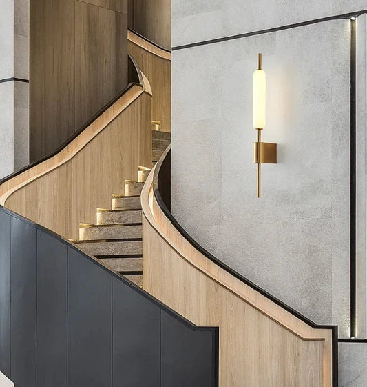 Frendorf | AuraGold – Elegante Gold Wandlampe für LED-Beleuchtung