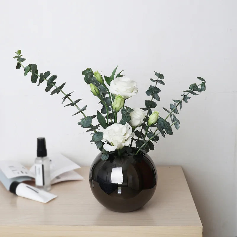 Edelstahlvase im nordischen Stil Desltop-Blumentopf BeFlower Töpfe Gold Schwarz Rose Gold Klassische Wohndekoration