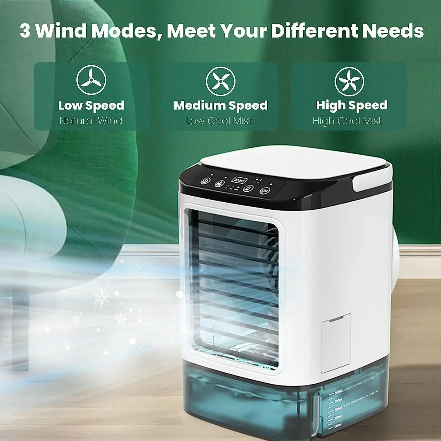 Frendorf | Ultraschallzerstäubung Dual Spray Tragbare Klimaanlage