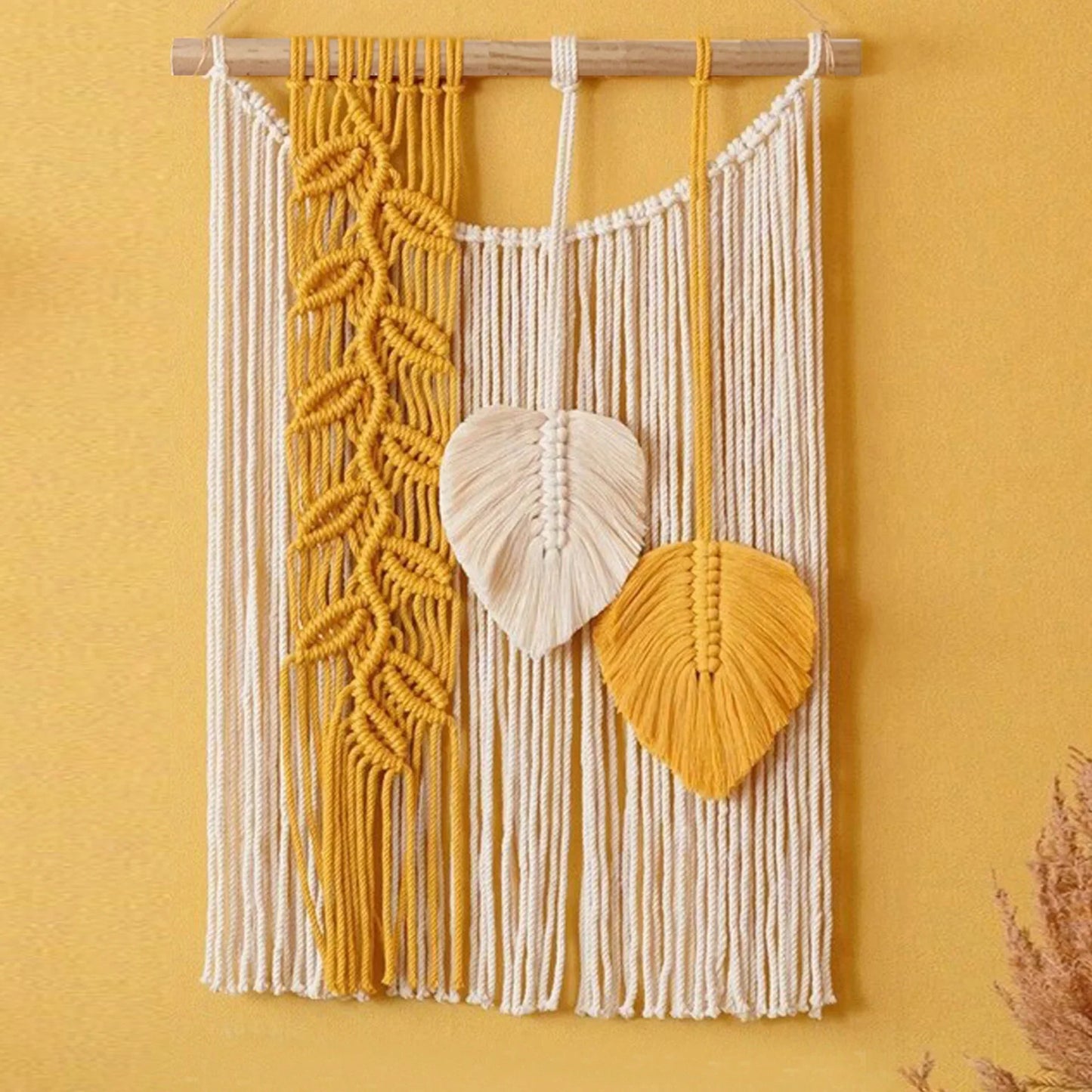 Makramee-Wandbehang, Wandteppich, Wanddekoration, Boho, Bohemian-Stil, gewebt, Heimdekoration, handgefertigt, für Wohnzimmer, Wohnung, Wohnheim, Wandteppiche