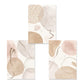 Frendorf | BohoBlush Aquarell Poster | Abstrakter Leinwanddruck in Beige, Rosa & Gold | Geometrische Wandkunst für Wohnzimmer & Dekoration