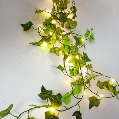 Künstliche Weinstockpflanzen mit LED-Lichtern zum Aufhängen