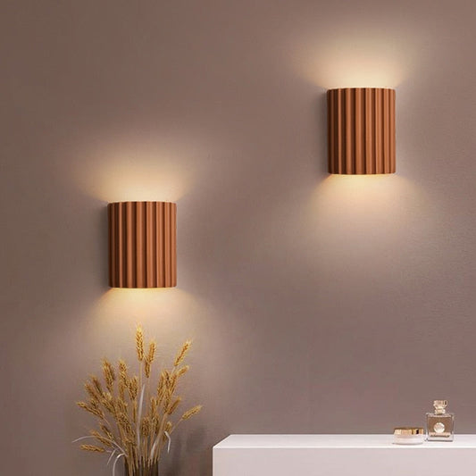 Falten Farbe Harz LED Wand Leuchte Lampe